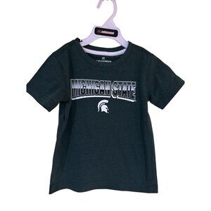 NEW Michigan State Spartans Green Colosseum Crew Neck SS Tee Shirt Toddler 3T